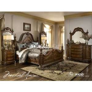  Aico Furniture Venetian II Poster Bedroom Set (California 