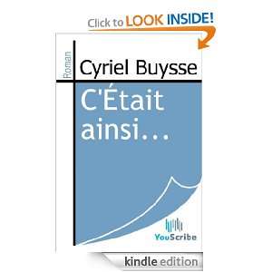 Était ainsi (French Edition) Cyriel Buysse  Kindle 