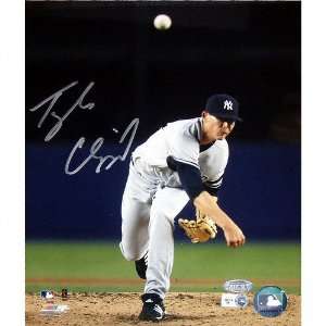 Tyler Clippard New York Yankees   Pitching Front View   Autographed 