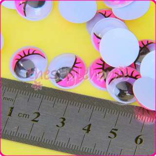 100pc Moving Wiggly Wiggle Eyes DIY Craft Doll GLUE ON  
