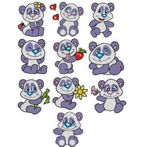  Panda Bear Collection Embroidery Designs on Multi Format 