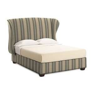 Williams Sonoma Home Westport Bed, King, Rustic Stripe, Yacht  