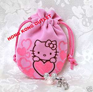 Sanrio Hello Kitty Drawstring Jewellery Bag Case J3b  