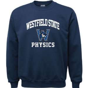  Westfield State Owls Navy Youth Physics Arch Crewneck 