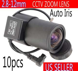 10 2.8 12mm Varifocal Zoom CCTV Security Camera CS Lens  