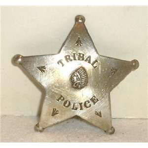   Indian Police 5 Point Copper Old West Badge Star 
