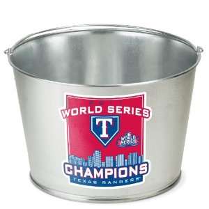 MLB Texas Rangers 2011 World Series Champions 17 Quart Galvanized Pail