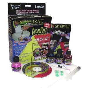 Universal ColorFast Inkjet Refill Kit, Color w/ColorFast paper sample