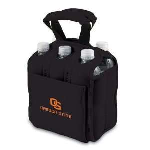  Neoprene Six Pack Beverage Carrier (Black)