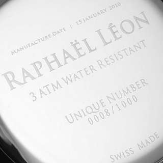 New   Raphael Leon Designer Timepiece   Warranted  