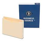 Business Source Filing Jacket, Letter, 2 Expansion, Two Ply, Manila