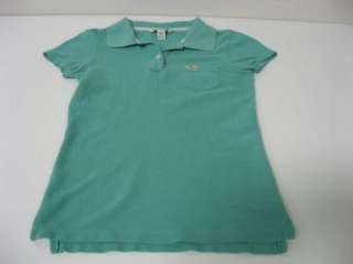 Womens Cute HOLLISTER Co.Soft LIGHT GREEN Polo Shirt XS  