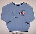 Gymboree Ice Patrol Blue Helicopter Sweater Size 18 24 