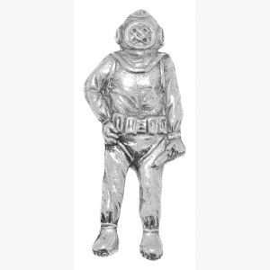  Pewter Pin Badge Diving Commercial Diver