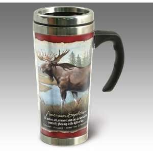  Bull Moose 24 oz. Steel Travel Mug