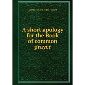   for the Book of common prayer George James Cowley   Brown Books