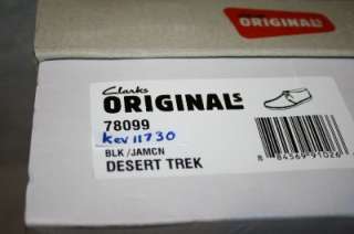 Clarks Original Desert Trek Blk Gr Jamaica 78099 Men sz  