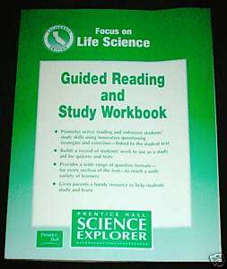 Prentice Hall LIFE Science 7th Grade 7 WORKBook L@@K 9780130527288 