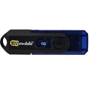  PNY Mini Attaché 1GB USB 2.0 Flash Drive (Blue/Black 