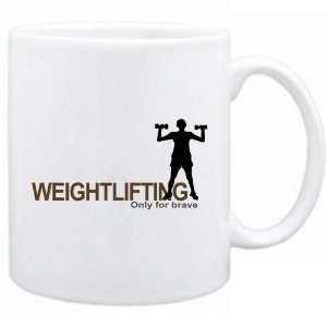  New  Weightlifting  Only For Brave  Mug Sports