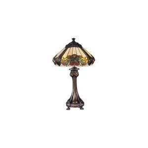 Dale Tiffany TT100680 Goldent 2 Light Table Lamp in Antique Golden 