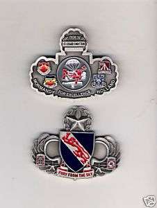 CHALLENGE COIN 4TH BCT 82ND AIRBORNE NORMANDY HOLLAND  