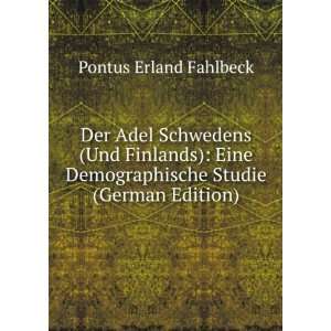   Studie (German Edition) (9785875804656) Pontus Erland Fahlbeck Books