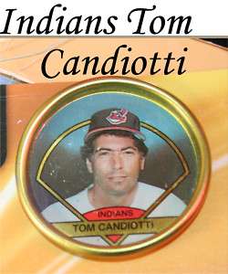 1988 old Topps Baseball Coin Scratched Tom Indians 1989  