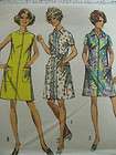 Vintage 70s SIMPLICITY 8977 DRESS Sewing Pattern 14 36  