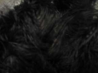 BLACK  LOOSE MARABOU PLUMES  3 TO 8 INCHES   1/4 OUNCE  
