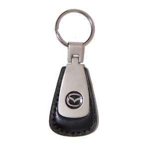  Mazda Key Chain Fob   Black Leather / Brushed Finish High 
