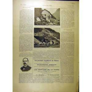  1903 Albertville Moutiers Savoie Landslide French Print 