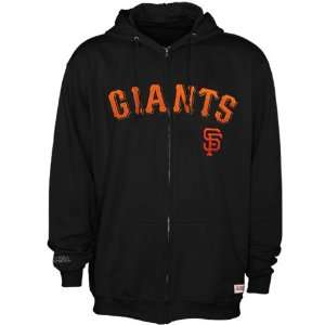  Stitches San Francisco Giants Black Team Applique Full Zip 