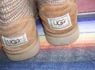 Womens UGG Australia 5817 Classic Crochet Boots USA 7 UK 5.5 (d076 