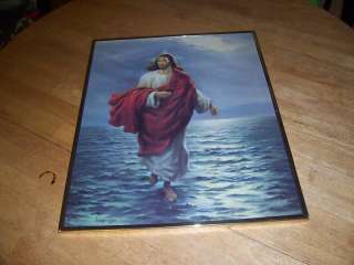 1985 Vicente Roso Print   Jesus Walking on the Water  