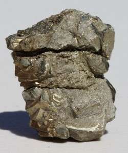Flashy Stacked Nugget PYRITE Cubic Crystal Cluster  