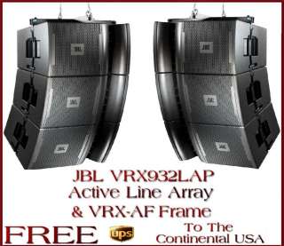 NEW JBL VRX932LAP VRX 932 Active Flying Line Array Kit  