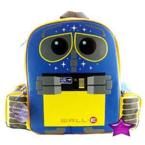  WALL E LARGE BACKPACK, BLUE/YELLOW Toys & Games