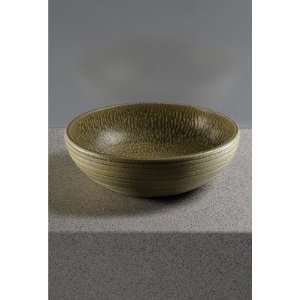   LT162#72 Pottery Clay Lavatory, Waza Burnished Gold