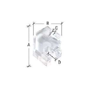 CRL Clear Acrylic 2 Way Heavy Glass Connector for 3/8 Glass by CR 
