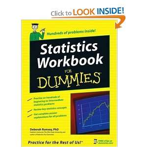    Statistics Workbook For Dummies [Paperback] Deborah Rumsey Books