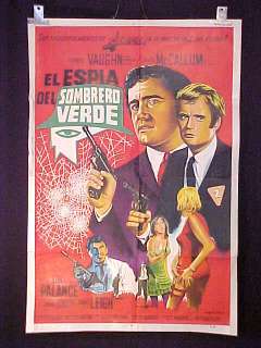 MAN FROM UNCLE * THE SPY IN THE GREEN HAT * ARGENTINE 1sh MOVIE POSTER 