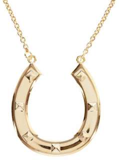 House of Harlow 14KT Gold Plated Horseshoe Necklace  