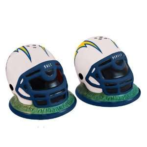  NFL San Diego Chargers Helmet Salt and Pepper Shakers 