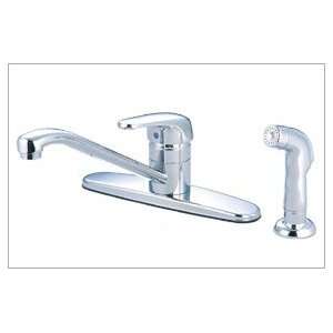  1 Lever Handle Chrome Kitchen Faucet With Spray Kitchen 