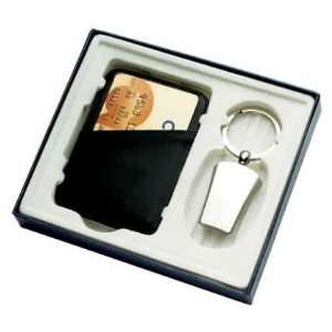  Whistle Key Ring & Black Money Clip W/ Credit Card Pouch 