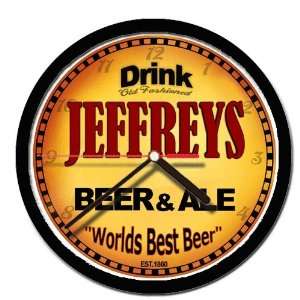  JEFFREYS beer and ale cerveza wall clock 