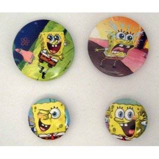   Spongebob Buttons Pins 1.7 & 1.1   Licensed Spongebob Merchandise