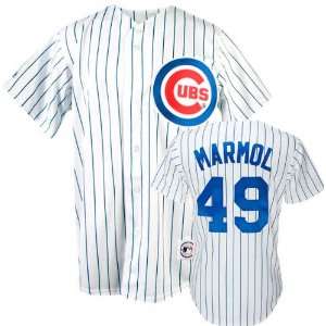  Carlos Marmol White Majestic MLB Home Royal Replica 