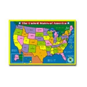   Educational Floor Jigsaw Puzzle U.S. United States Map Toys & Games